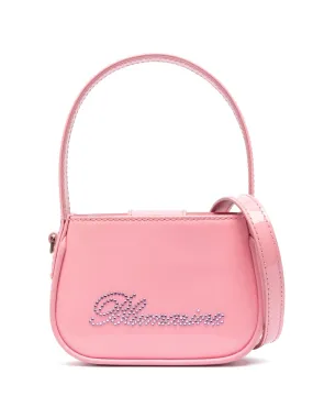 Blumarine crystal-embellished logo tote bag Pink