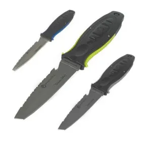 Deep See Big Squeeze Titanium Dive Knife  -  Tanto Tip