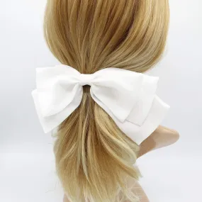 floppy hair bow stacked hair bow for women