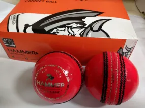 Hammer Pro Pink Cricket Ball - Senior Size (Pack of 1)