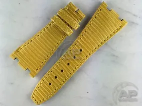 Lucertole Shiny Yellow Lizard Leather Strap For Audemars Piguet Royal Oak Offshore