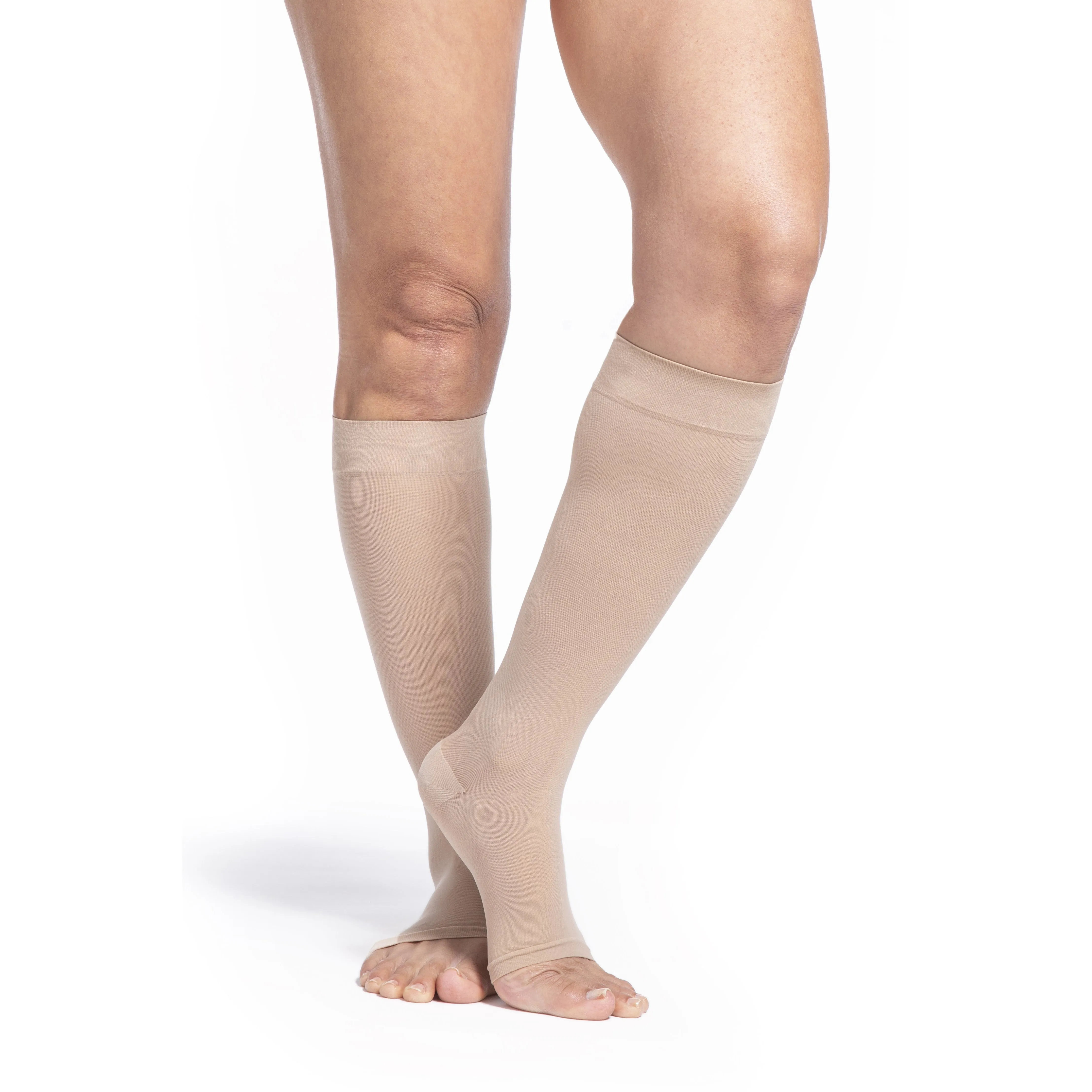 Sigvaris Sheer Women's Knee High 30-40 mmHg, Open Toe